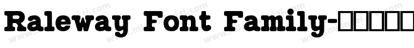 Raleway Font Family字体转换